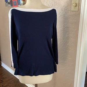 Navy 3/4 sleeve tshirt